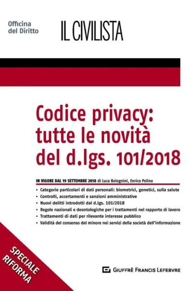 Codice Privacy tutte le novità